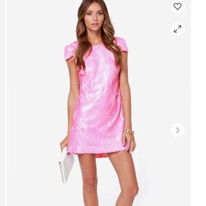 Dress the Population Brooke Pink Sequin Dress